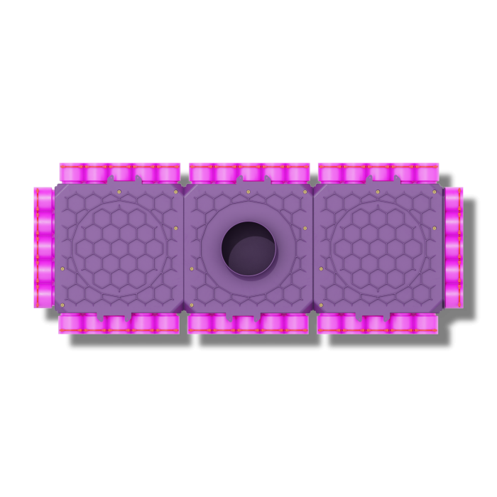 Skrzynka rozdzielcza trzymodułowa zamknięta 160mm, 40x63mm